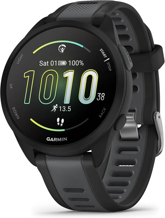 Garmin Forerunner 165 running smartwatch, 43 mm, black